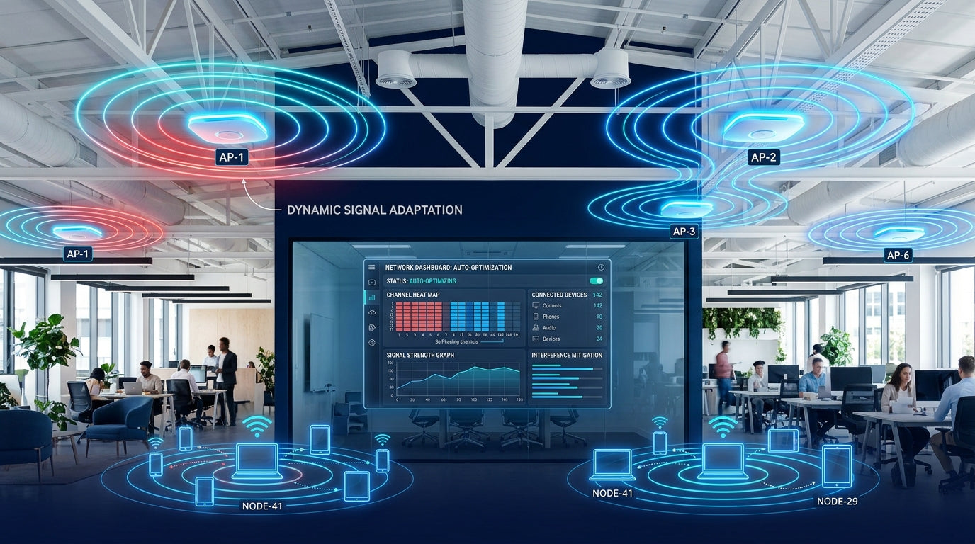 Cisco Meraki Auto RF self-optimizing wireless network with AI-driven signal management