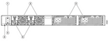 Catalyst 9200L back panel — dual power supply bays and stacking ports